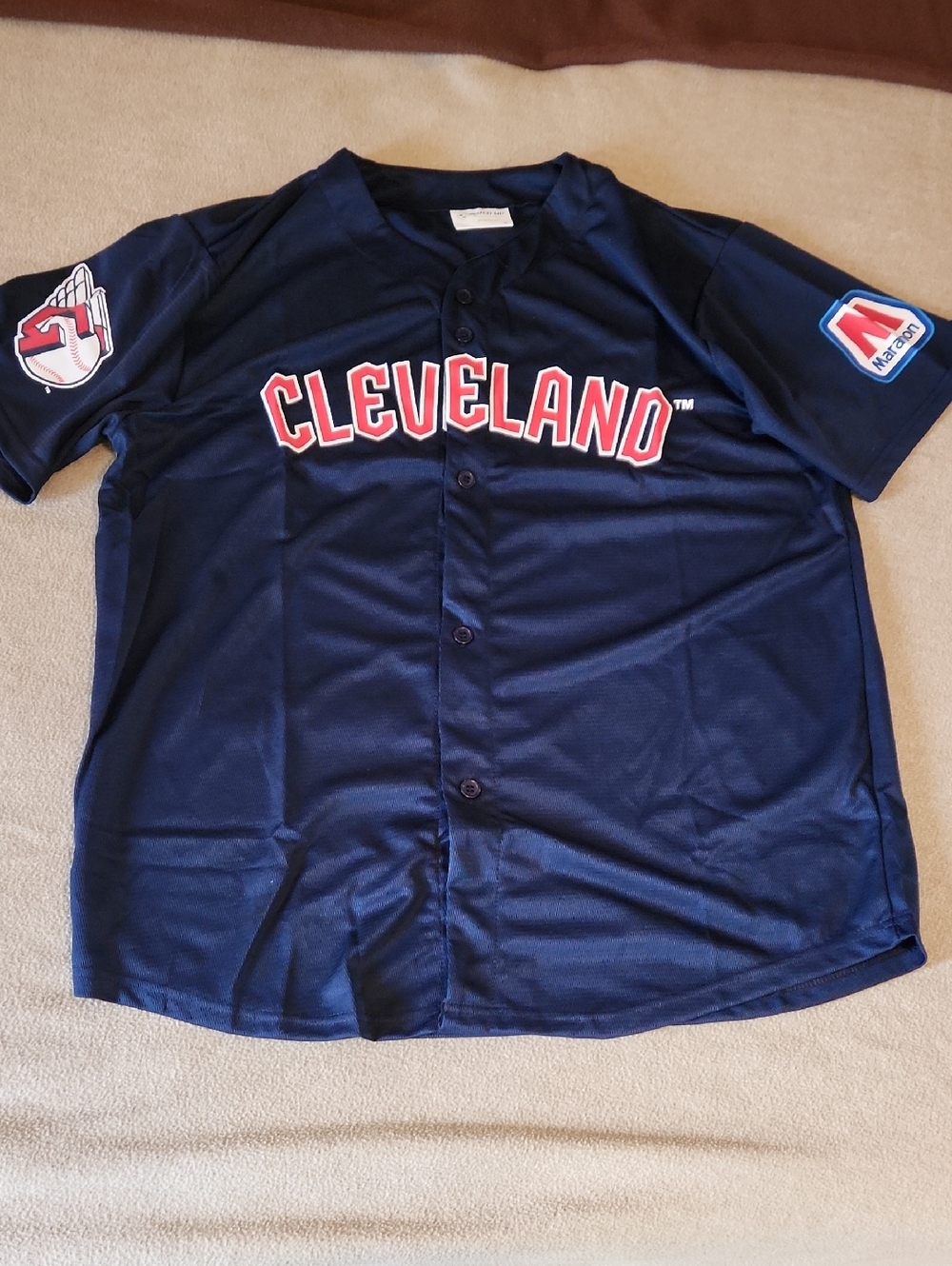Cleveland Navy Button-Down Casual Men's Shirt